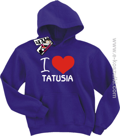 I love Tatusia bluza dziecięca - fioletowy