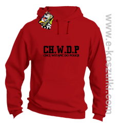 CHWDP Chcę wstąpić do Policji - bluza męska z kapturem czerwona