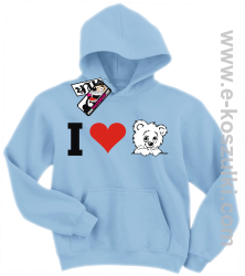 I love misia bluza dziecięca - błękitny
