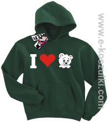 I love misia bluza dziecięca - butelkowy