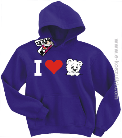 I love misia bluza dziecięca - fioletowy