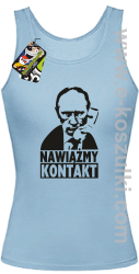 Nawiążmy kontakt Putin - top damski błękitny