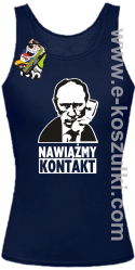 Nawiążmy kontakt Putin - top damski granatowy