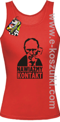 Nawiążmy kontakt Putin - top damski czerwony