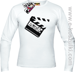 Impreza oficjalnie rozpoczęta - longsleeve męski - biały