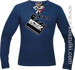 Impreza oficjalnie rozpoczęta - longsleeve męski - granatowy