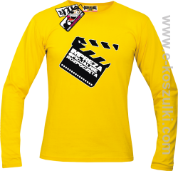 Impreza oficjalnie rozpoczęta - longsleeve męski - żółty