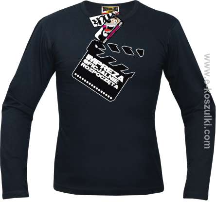 Impreza oficjalnie rozpoczęta - longsleeve męski - czarny