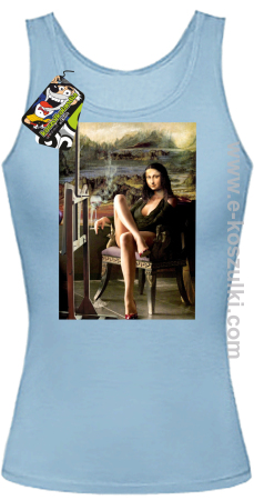 Mona Lisa ModelArt Parody - top damski 