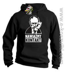 Nawiążmy kontakt Putin - bluza z kapturem czarny