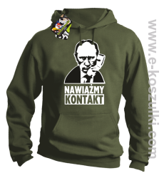 Nawiążmy kontakt Putin - bluza z kapturem khaki