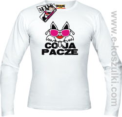 Co ja pacze - longsleeve męski - biały