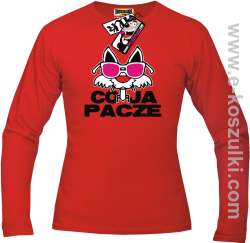 Co ja pacze - longsleeve męski - czerwony