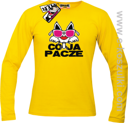 Co ja pacze - longsleeve męski - żółty