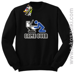 Game over po imprezie - bluza bez kaptura czarna