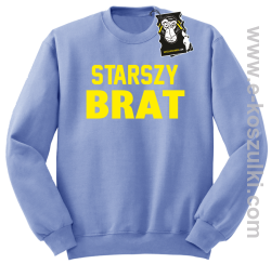 Starszy brat - bluza dla chłopaka bez kaptura błękitna