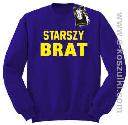 Starszy brat - bluza dla chłopaka bez kaptura fioletowa