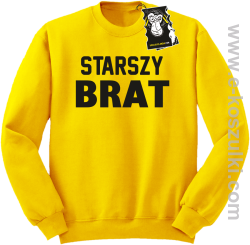 Starszy brat - bluza dla chłopaka bez kaptura żółta