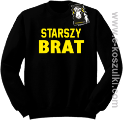 Starszy brat - bluza dla chłopaka bez kaptura czarna