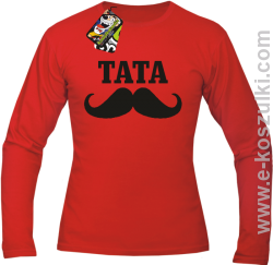 Tata Wąsacz - longsleeve czerwony