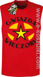 Gwiazda wieczoru - bezrękawnik męski czerwony