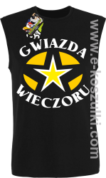 Gwiazda wieczoru - bezrękawnik męski czarny