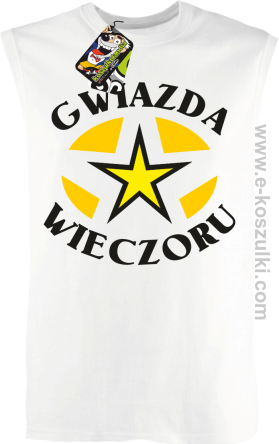 Gwiazda wieczoru - bezrękawnik męski biały