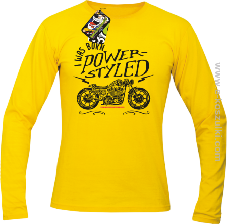 Motor I was born power styled - longsleeve męski 