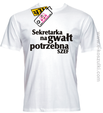 Sekretarka na gwałt potrzebna - koszulka męska