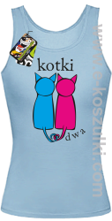 Kotki dwa - top damski błęktiny