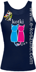 Kotki dwa - top damski granatowy