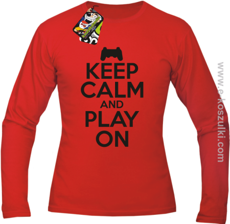 Keep calm and play on konsola - longsleeve męski