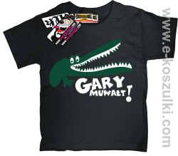 Gary muwałt koszulka dziecięca - czarny