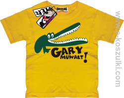 Gary muwałt koszulka dziecięca - żółty