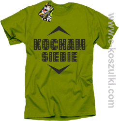 Kocham siebie - koszulka męska kiwi