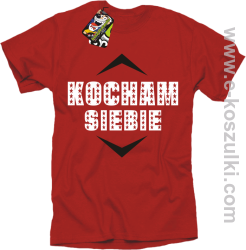 Kocham siebie - koszulka męska czerwona