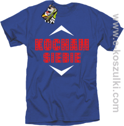 Kocham siebie - koszulka męska niebieska