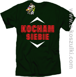 Kocham siebie - koszulka męska butelkowa