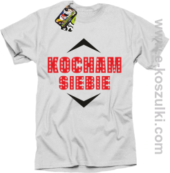 Kocham siebie - koszulka męska biała