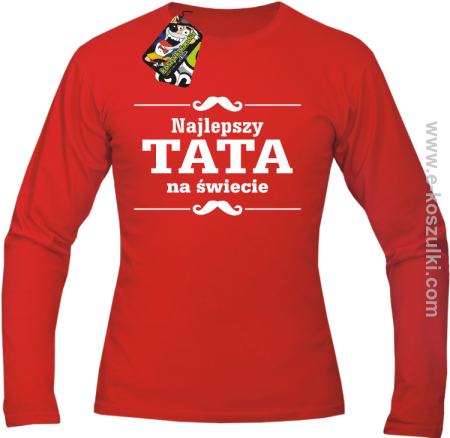 Najlepszy TATA na świecie wzór 01STANDESHE - longsleeve męski 