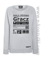 Gracz GAMER - bluza STANDARD damska melanż 