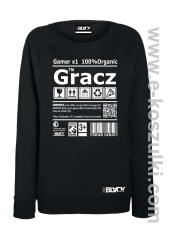 Gracz GAMER - bluza STANDARD damska czarna