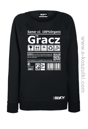 Gracz GAMER - bluza STANDARD damska 