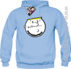 Wuss up bro - bluza męska z kapturem - błękitny