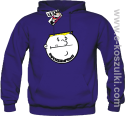 Wuss up bro - bluza męska z kapturem - fioletowy