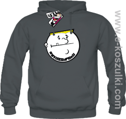 Wuss up bro - bluza męska z kapturem -grafitowy