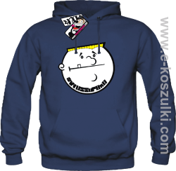 Wuss up bro - bluza męska z kapturem - granatowy
