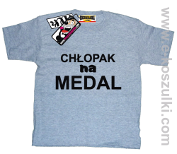 Chłopak na medal koszulka dziecięca - melanż