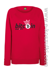 Bitcoin Standard Cryptominer King - bluza damska standard czerwona