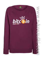 Bitcoin Standard Cryptominer King - bluza damska standard burgundowa